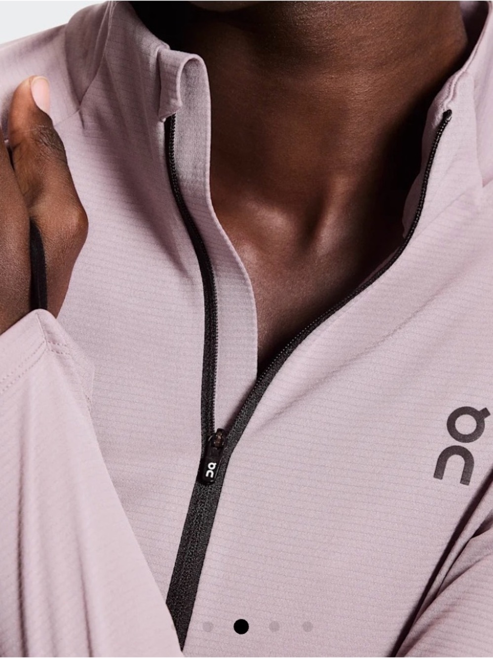 On Running Women's Long-Sleeve Half-Zip Top - Light Pink - Picture 2 of 2